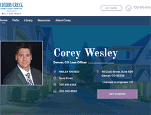 Tablet Screenshot of coreyjwesley.com